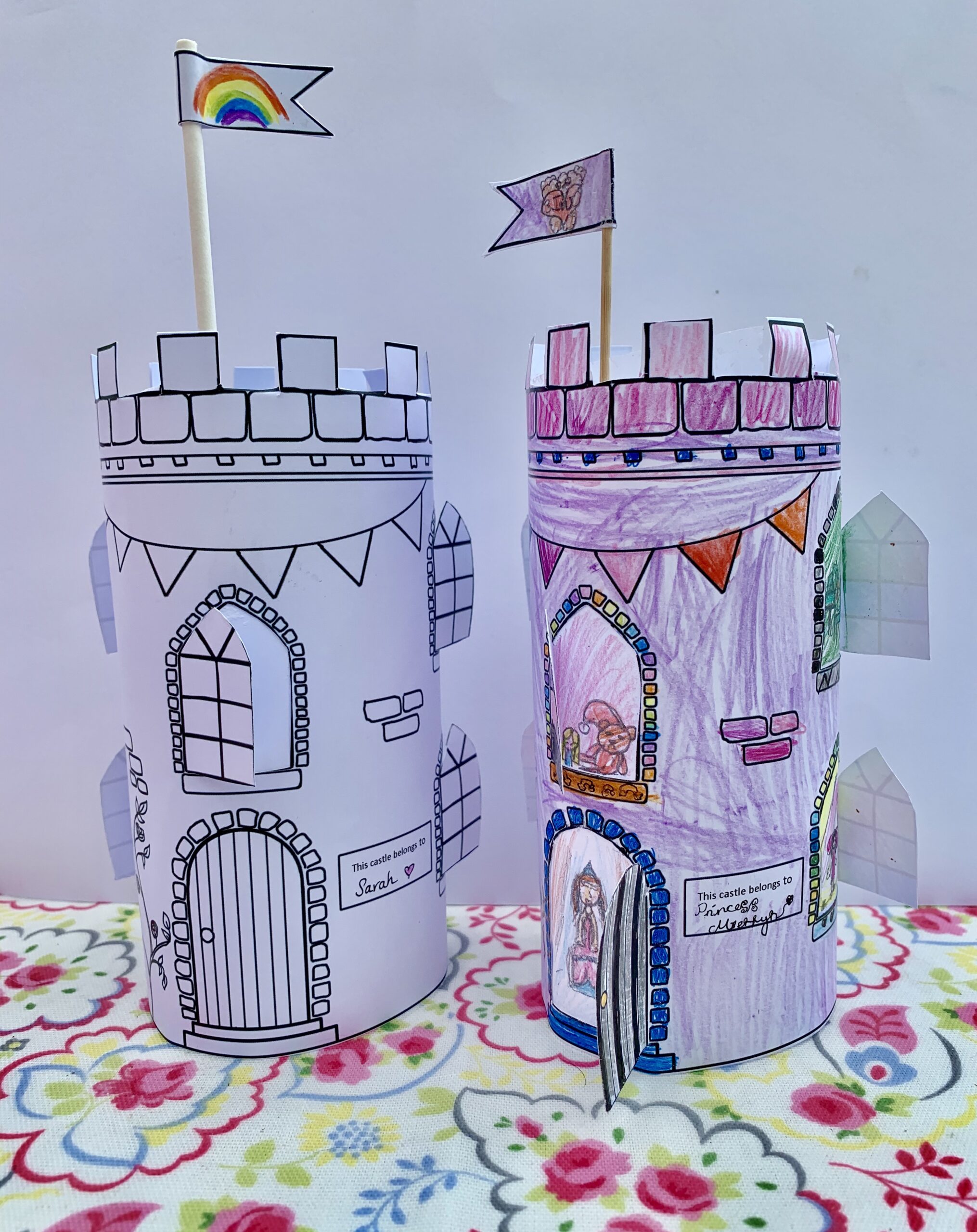 My Family Printable Castle Activity