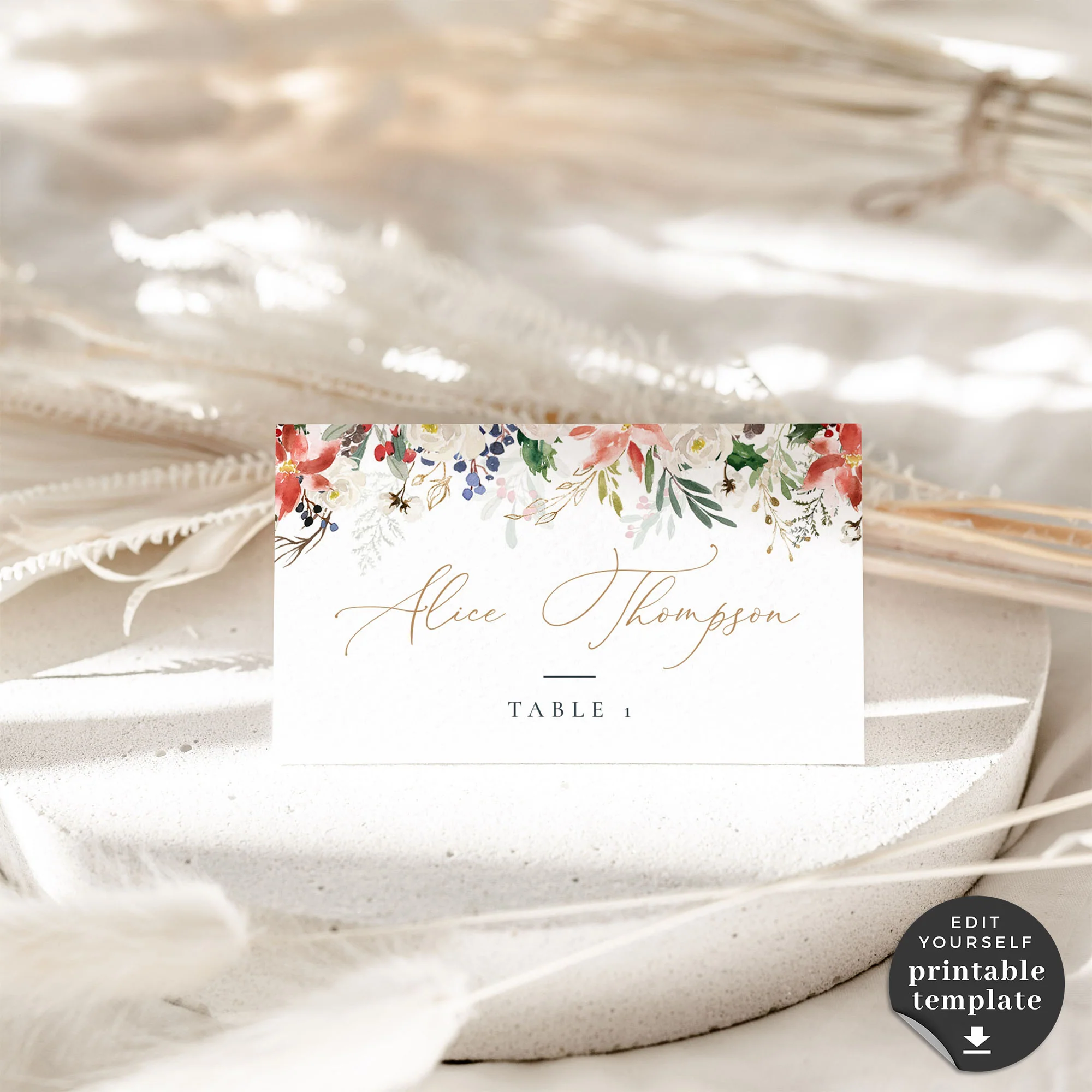 Natalia Christmas Table Place Cards Natalia Christmas Table Place Cards