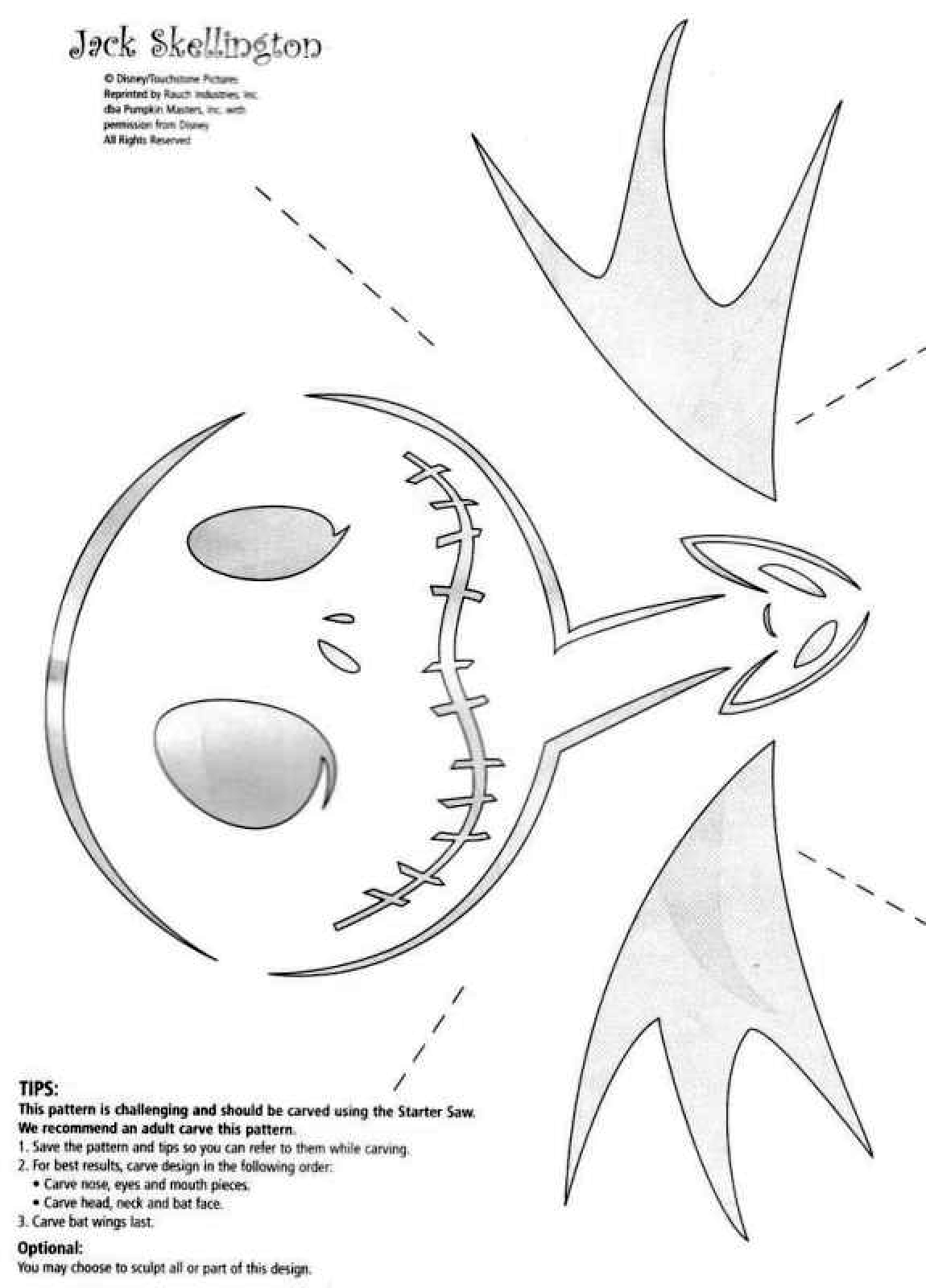 nightmare before christmas pumpkin carving templates