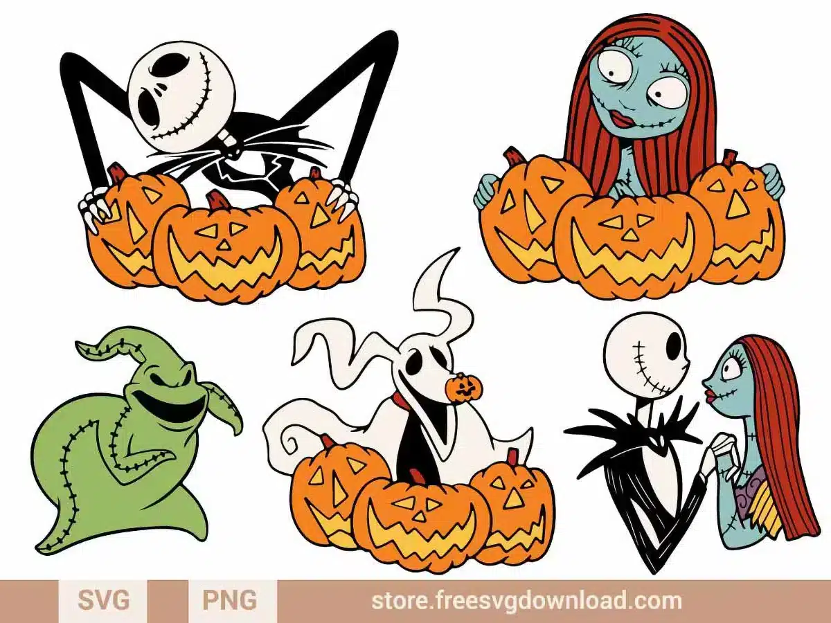 Nightmare Before Christmas Pumpkin Svg Bundle Nightmare Before Christmas Pumpkin Svg Bundle