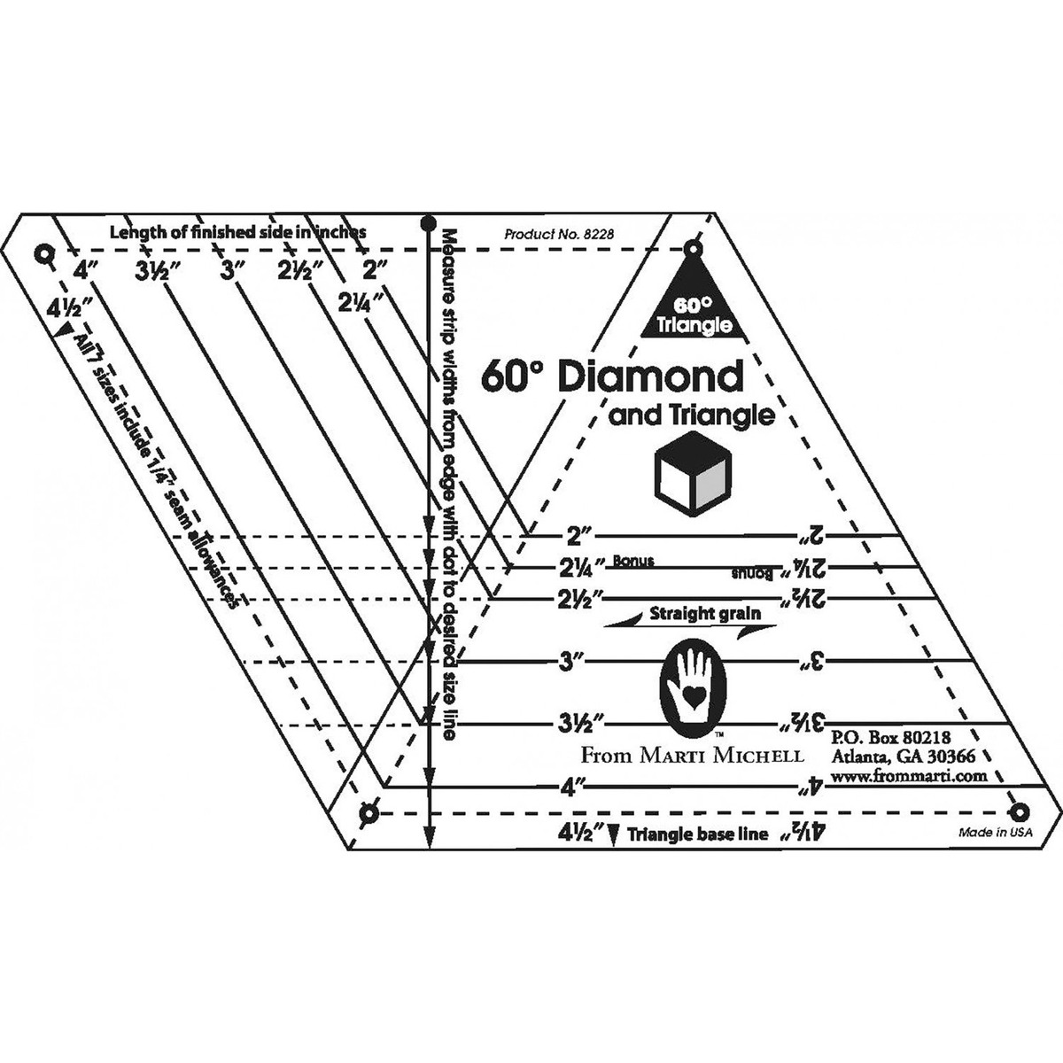 free printable 60 degree diamond template