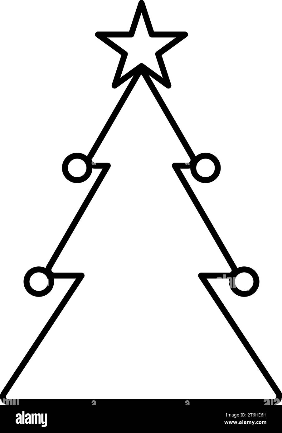 Outline Christmas Tree Outline Christmas Tree