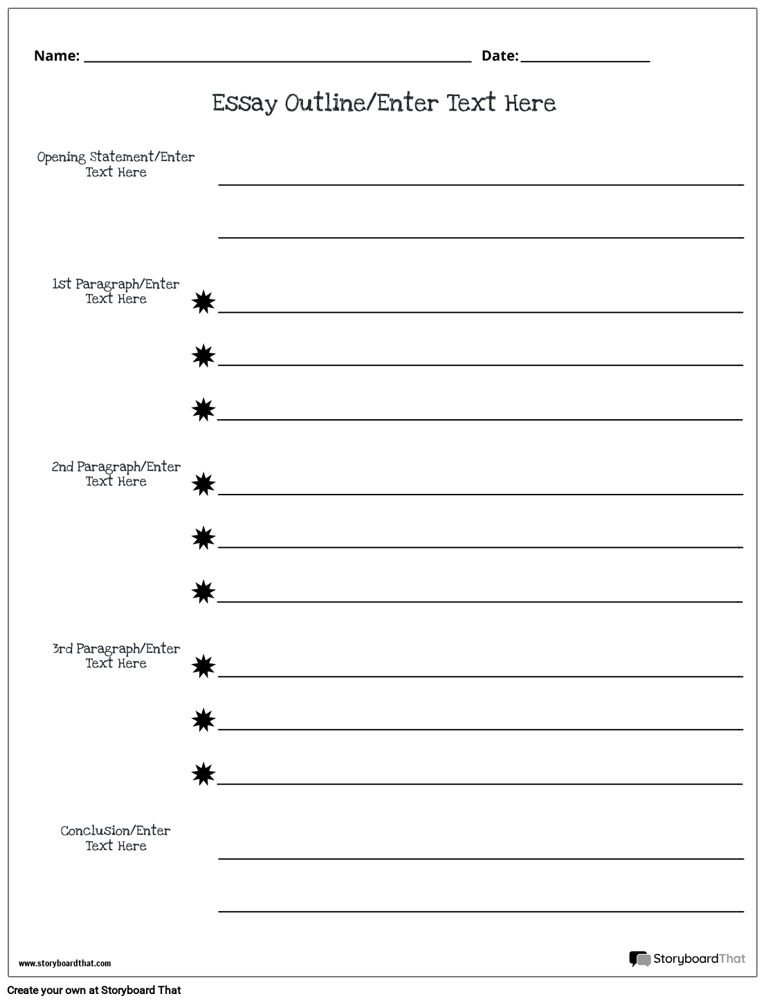 Outline Worksheet