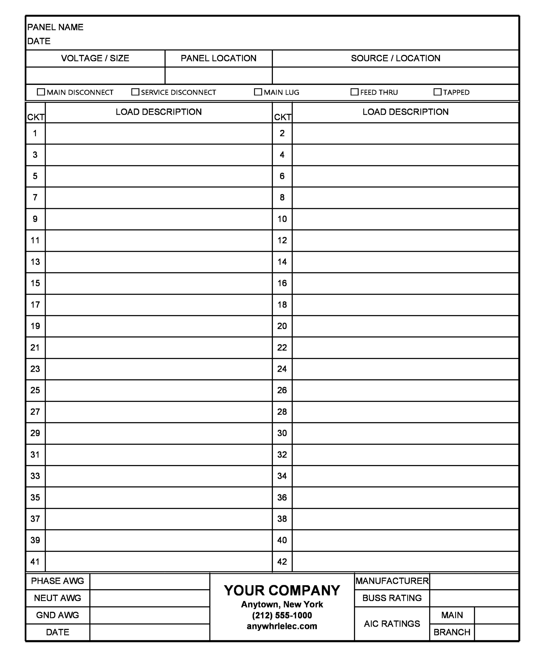 Panel Schedule