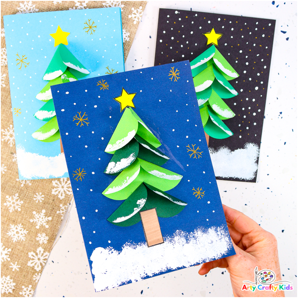 christmas tree card template christmas tree card template