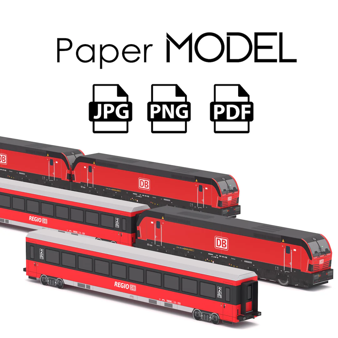 Paper Model Train Passenger Db Diy Paper Model Train Passenger Db Diy