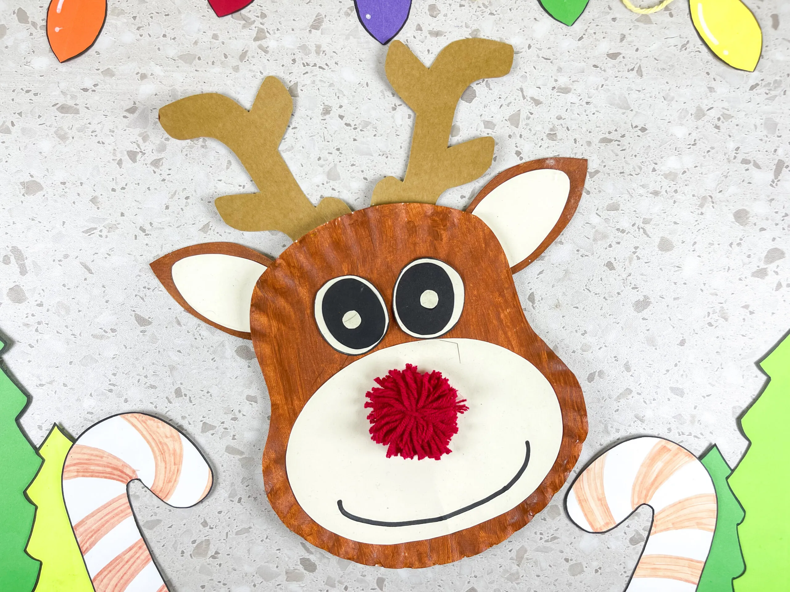 christmas reindeer cut out template