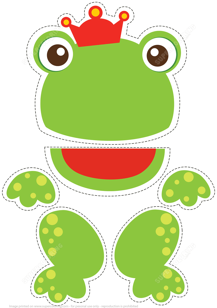Paper Puppet Toy Frog The Prince To Cut Out Paper Puppet Toy Frog The Prince To Cut Out