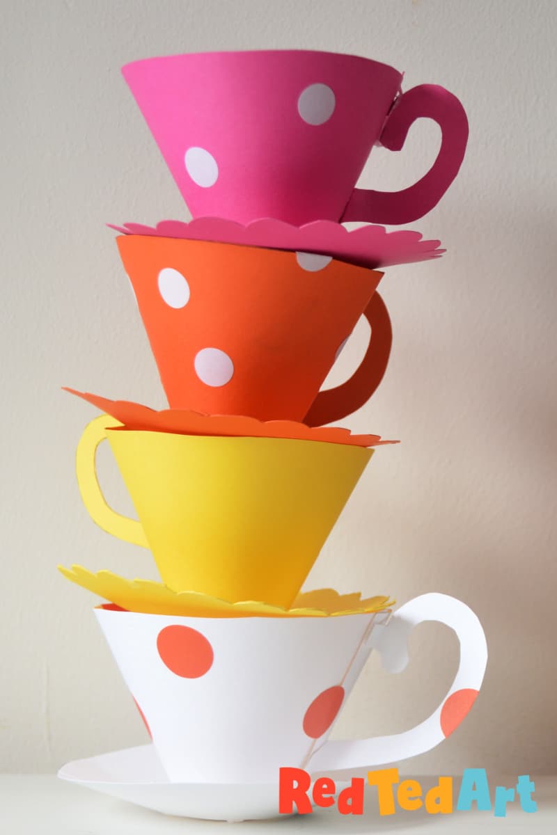 Paper Teacup Printable Tea Party Games Paper Teacup Printable Tea Party Games