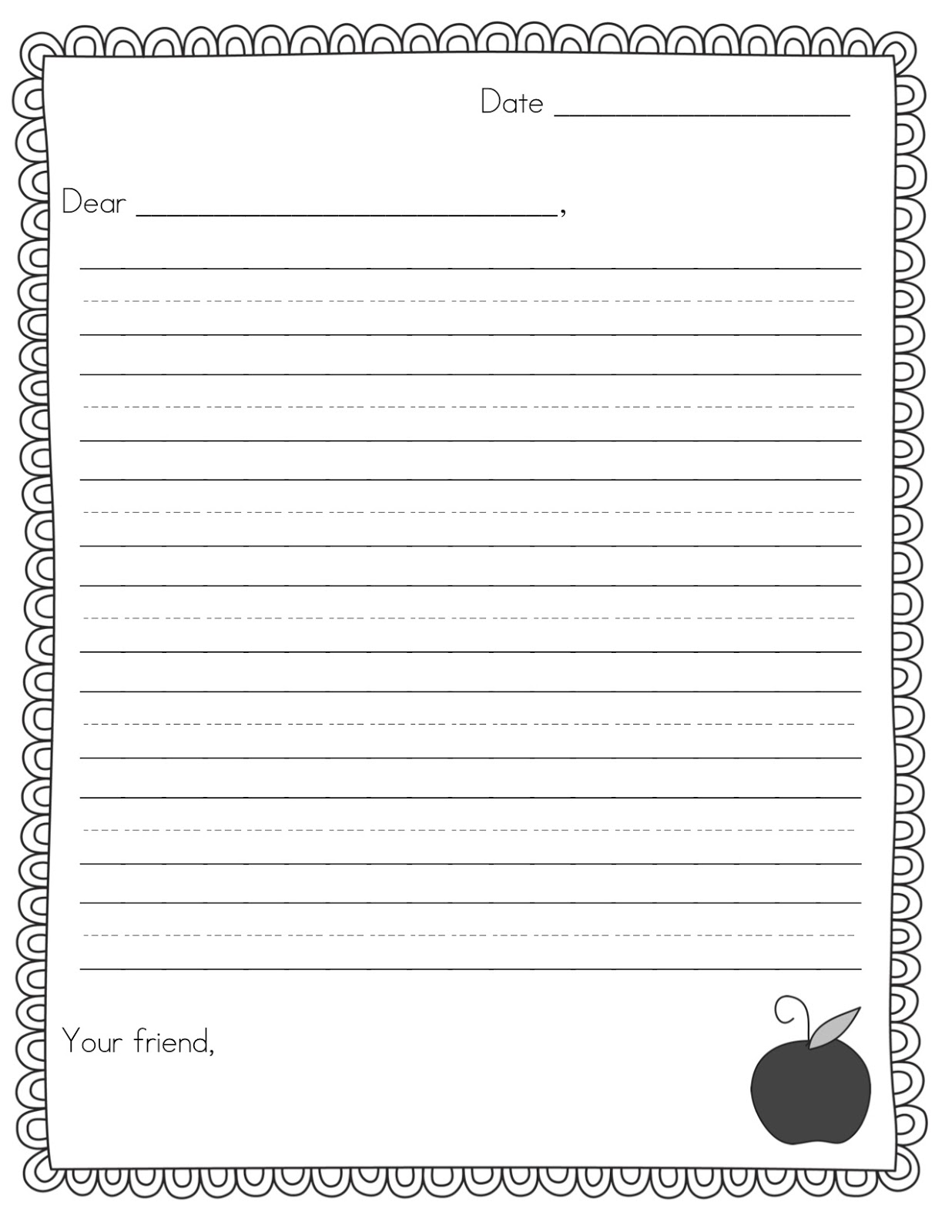 Pen Pal News Friendly Letter Freebie