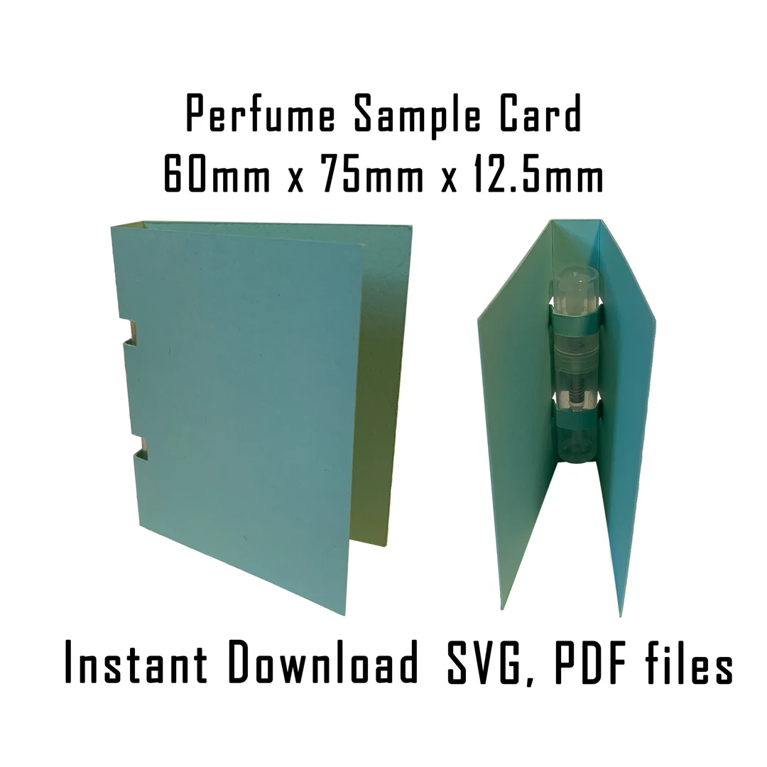 Perfume Sample Card Template Cosmetic