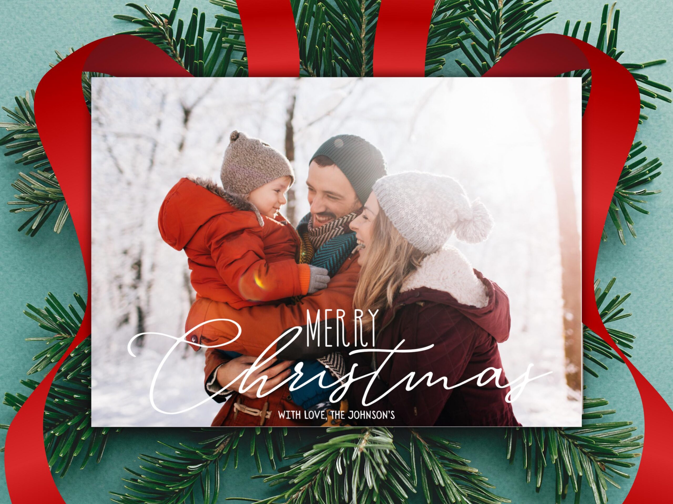 Photo Christmas Card Template