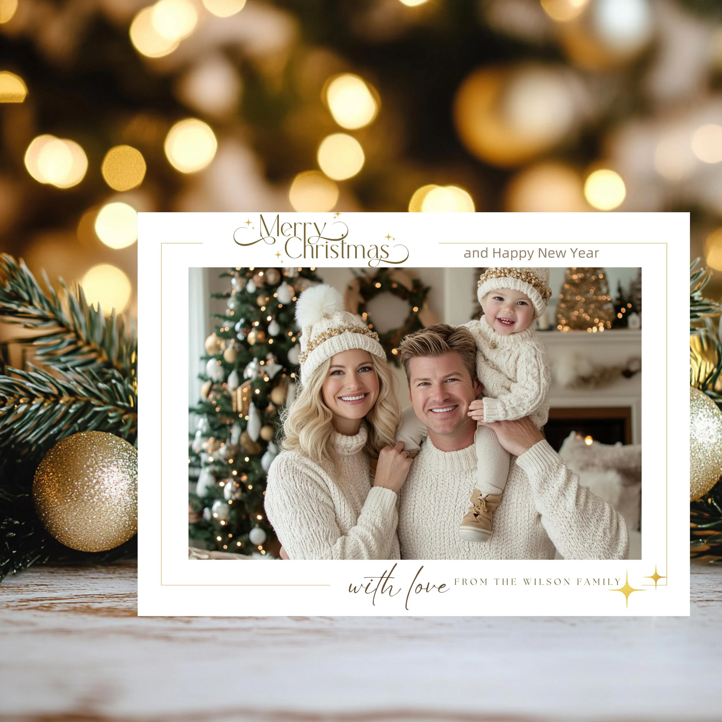 Photo Christmas Card Template