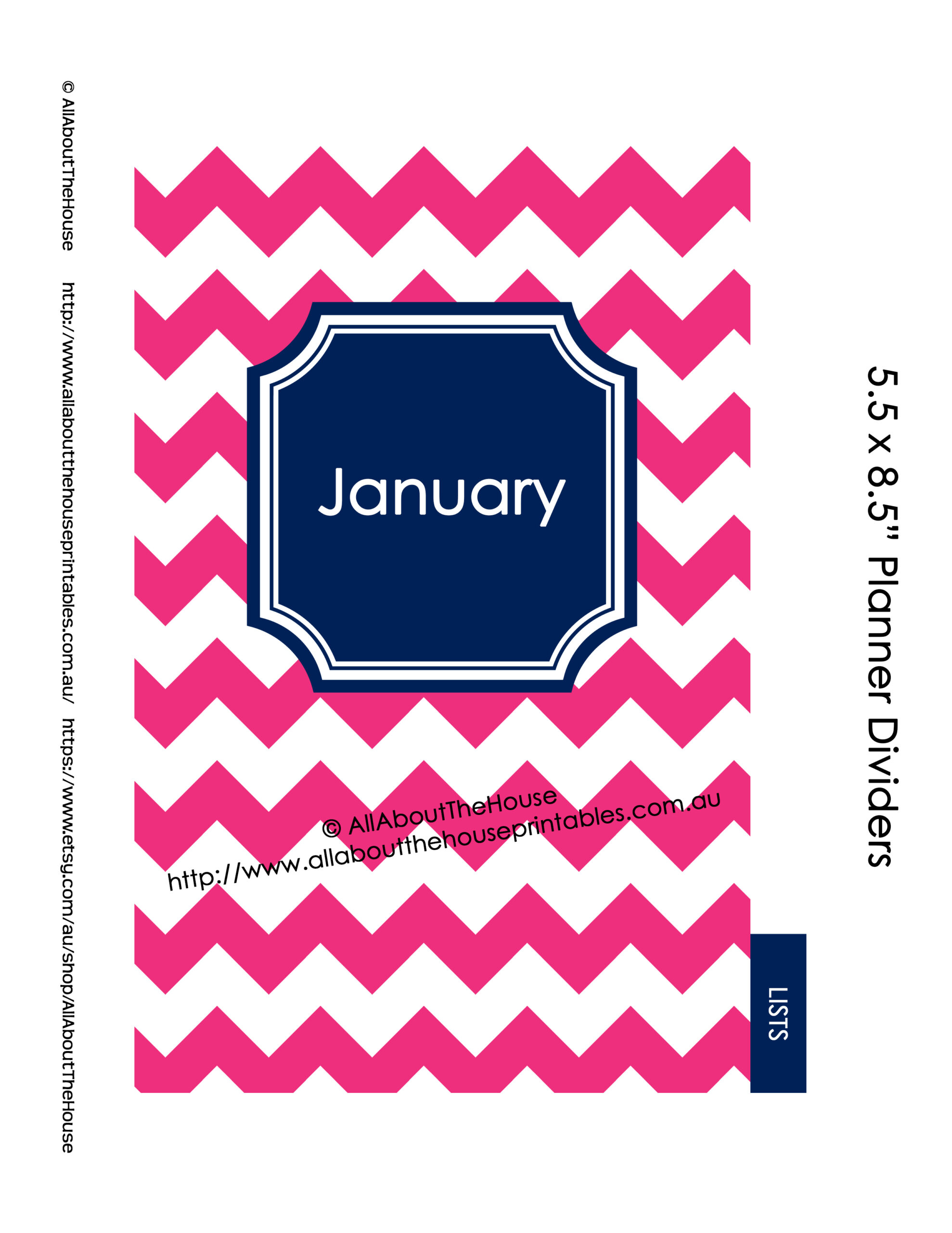 Planner Dividers With Tabs Photoshop Template Planner Dividers With Tabs Photoshop Template