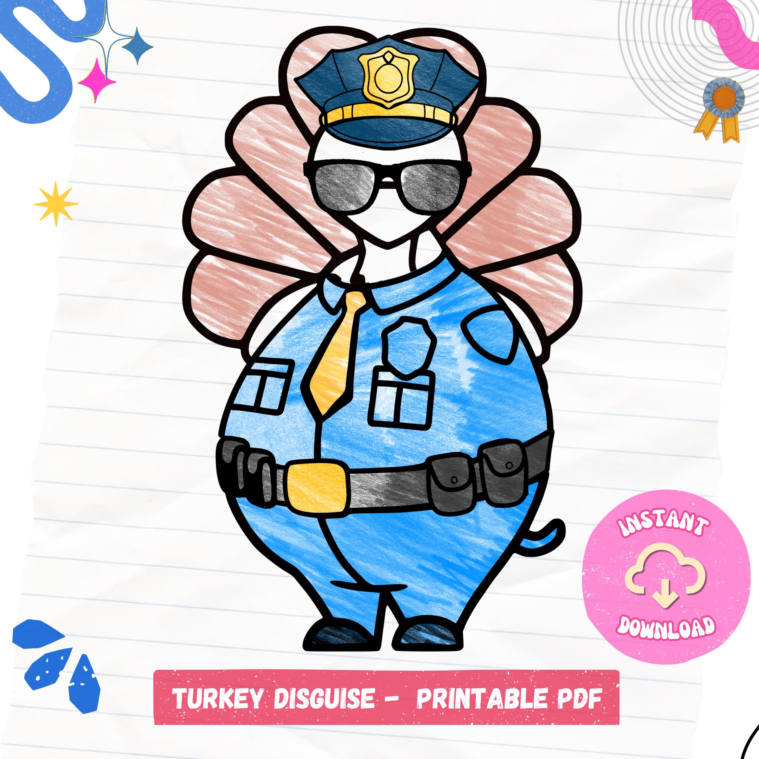 Police Officer Turkey Disguise
