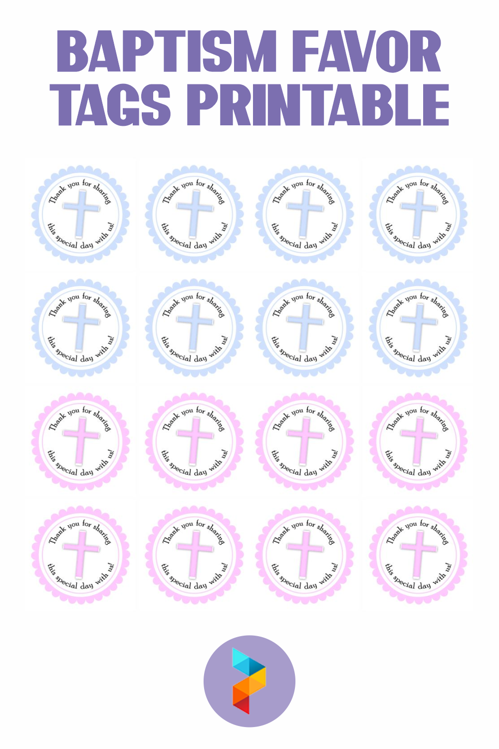 Post Baptism Favor Tags Free Printable 281590