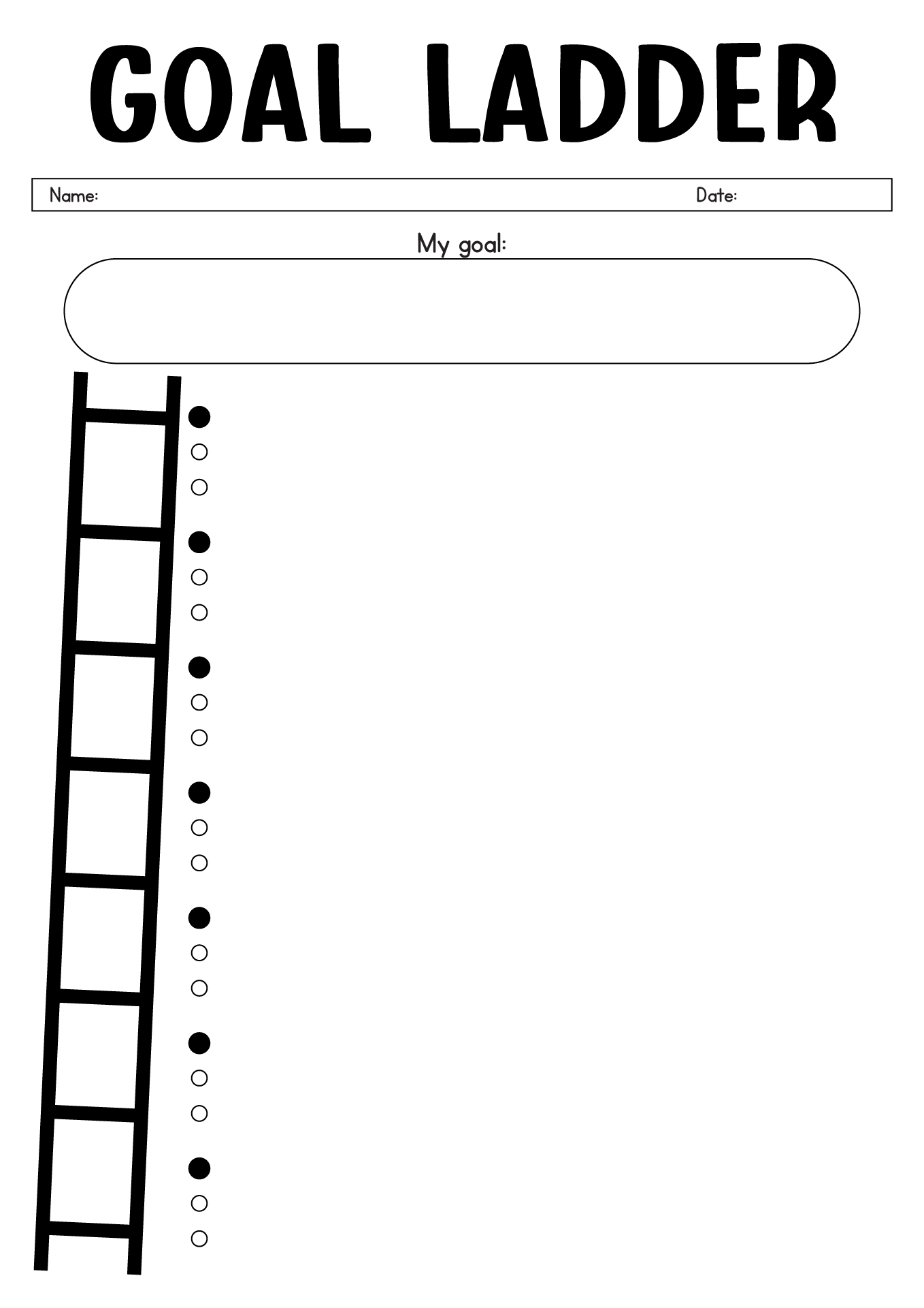 Post Blank Ladder Worksheet 512993 Post Blank Ladder Worksheet 512993