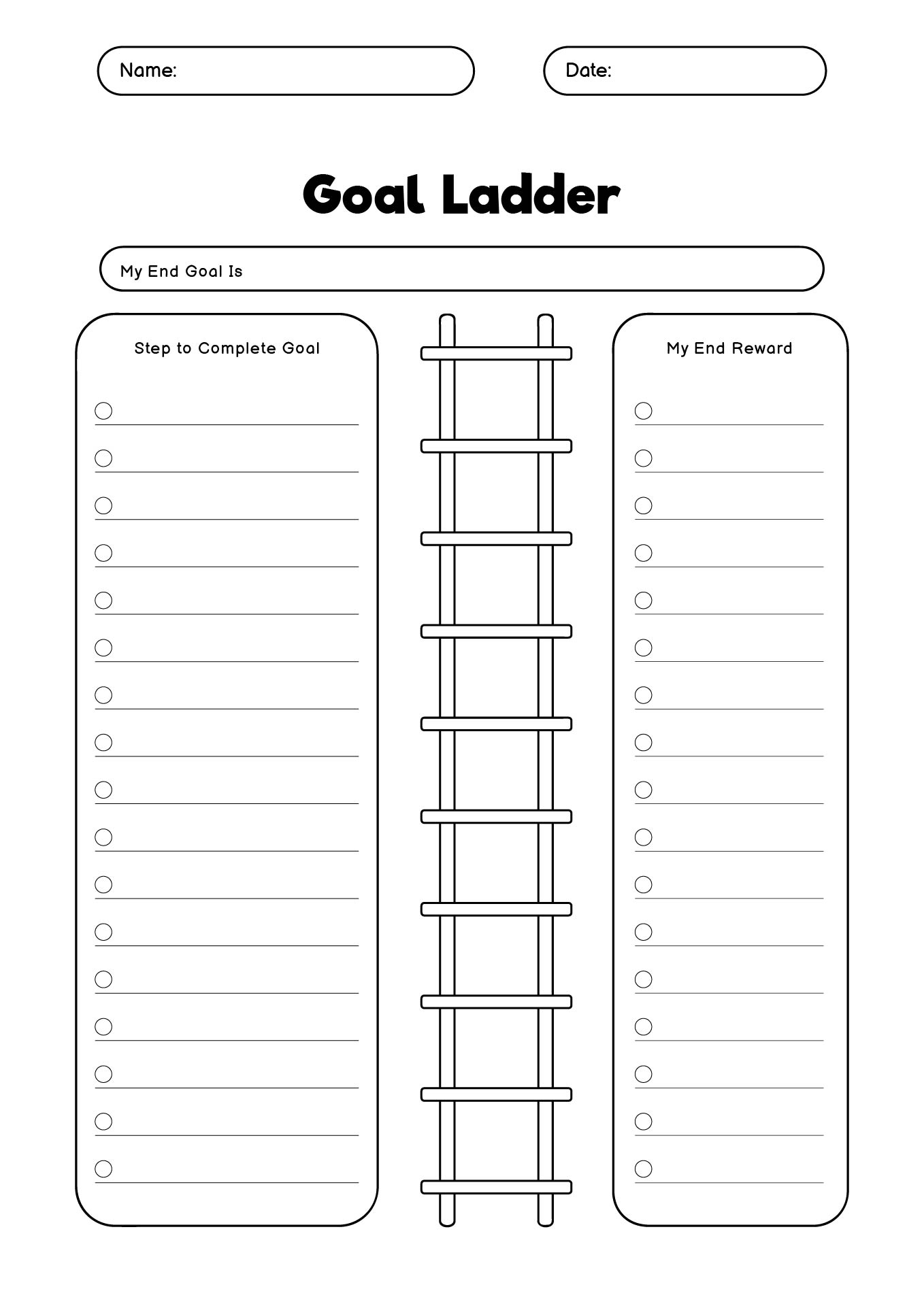 Post Blank Ladder Worksheet 512993 Post Blank Ladder Worksheet 512993