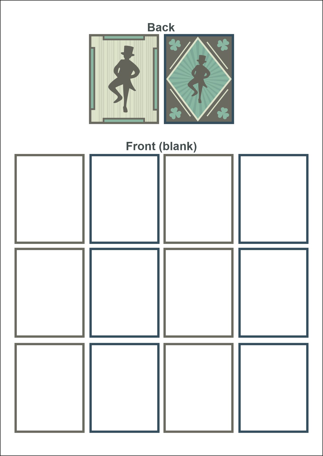 free printable blank playing cards template free printable blank playing cards template