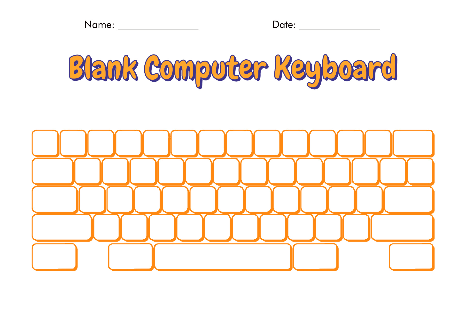 Post Computer Keyboard Worksheet 149805 Post Computer Keyboard Worksheet 149805