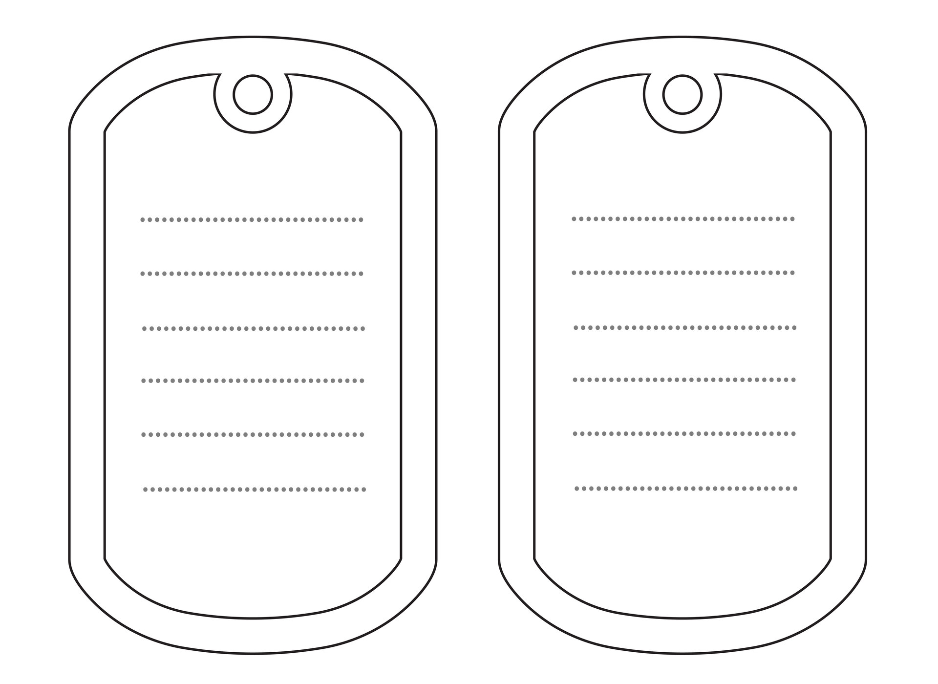 Post Dog Tag Template Printable 111862