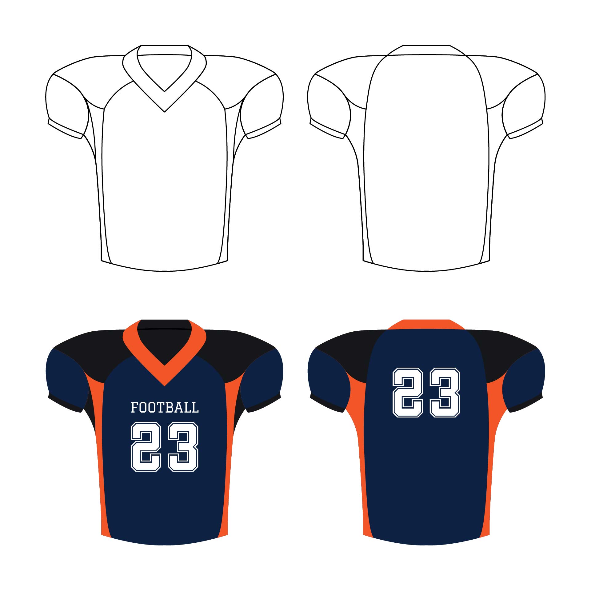 Post Football Jersey Template Printable Stencils 266091
