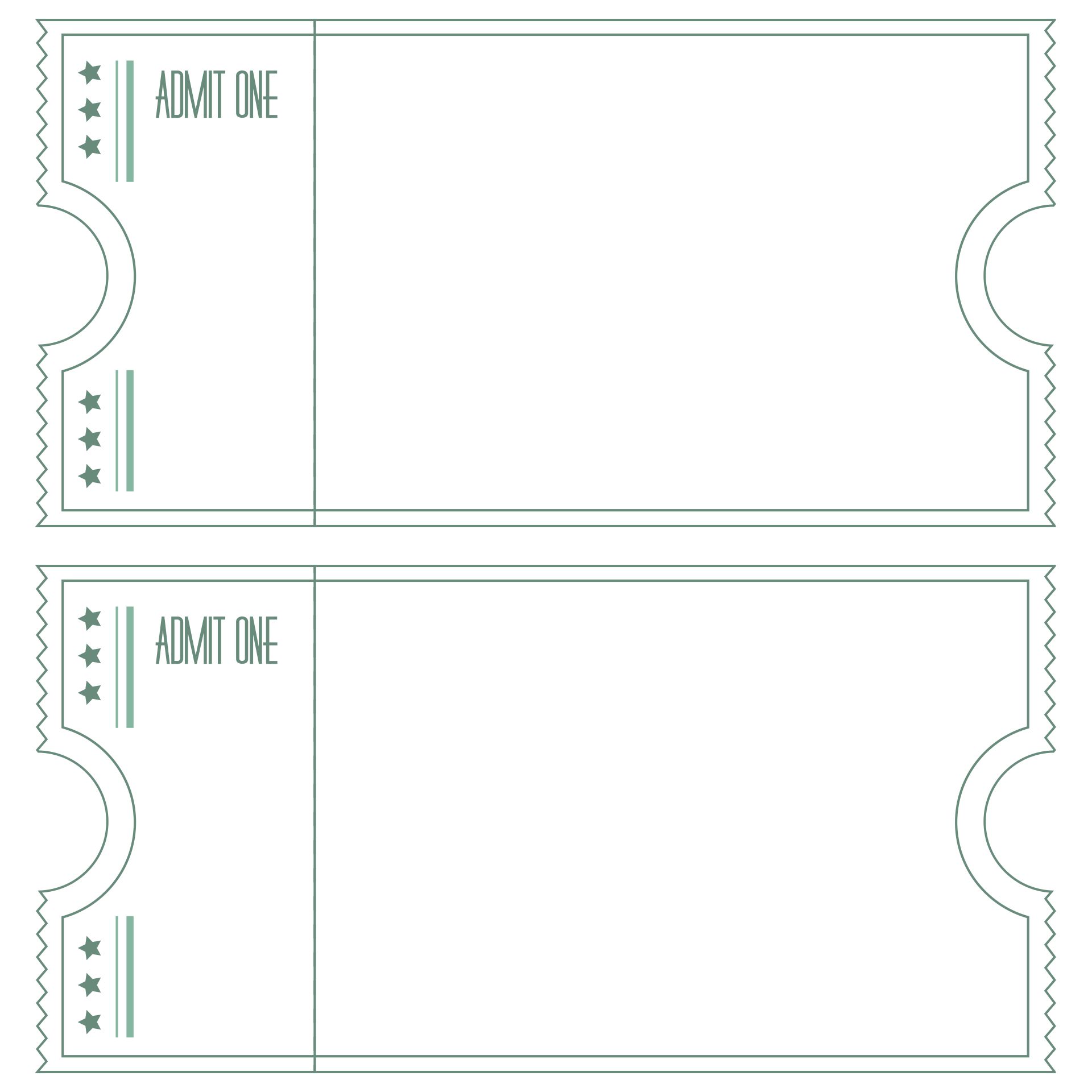 Post Free Carnival Printable Ticket Templates 116862