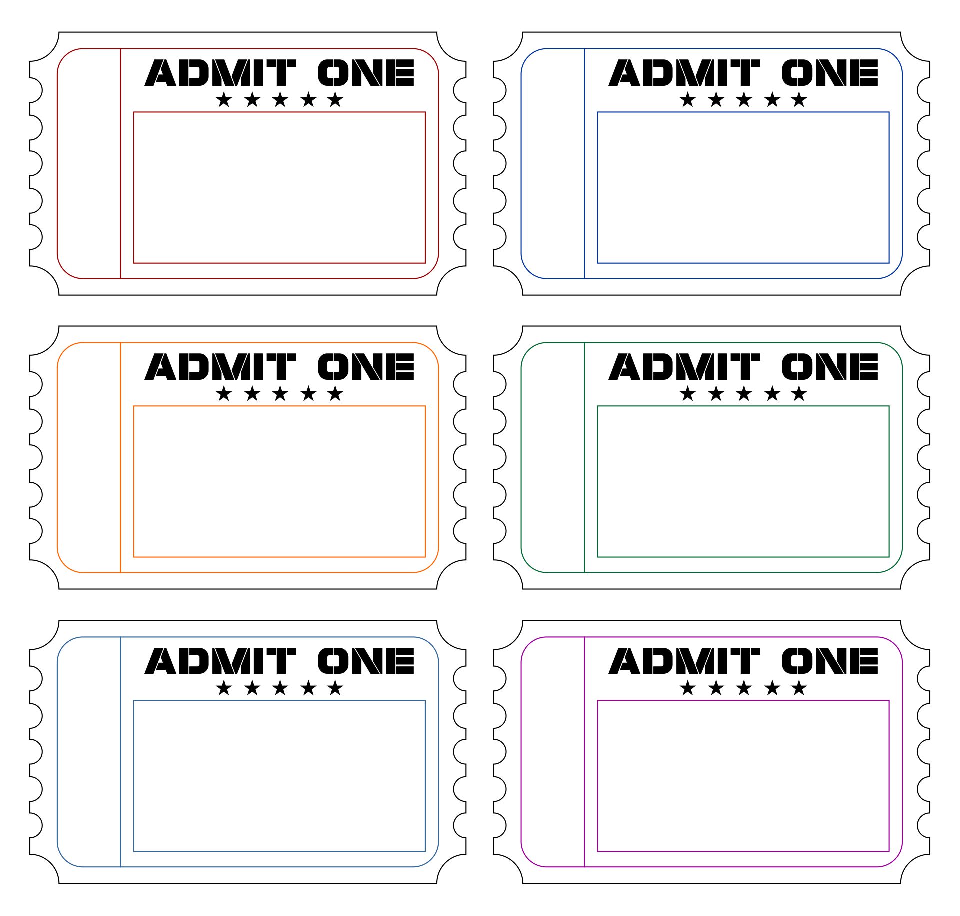 Post Free Printable Admit One Ticket Templates 302806 Post Free Printable Admit One Ticket Templates 302806