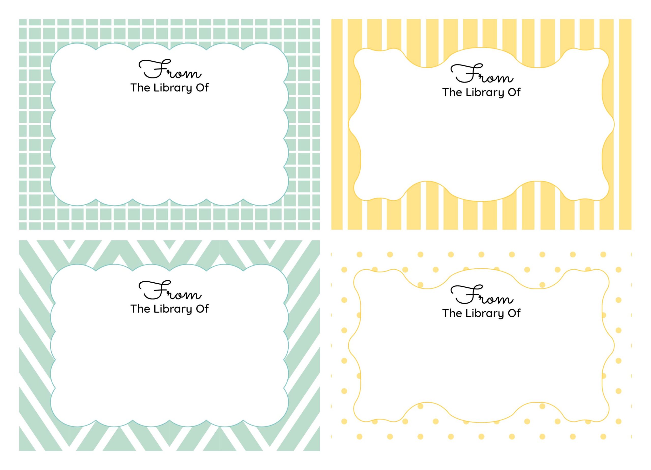 Post Free Printable Bookplate Templates 208964