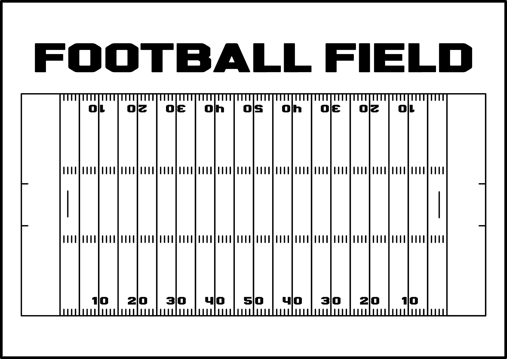 Post Free Printable Football Field 300678
