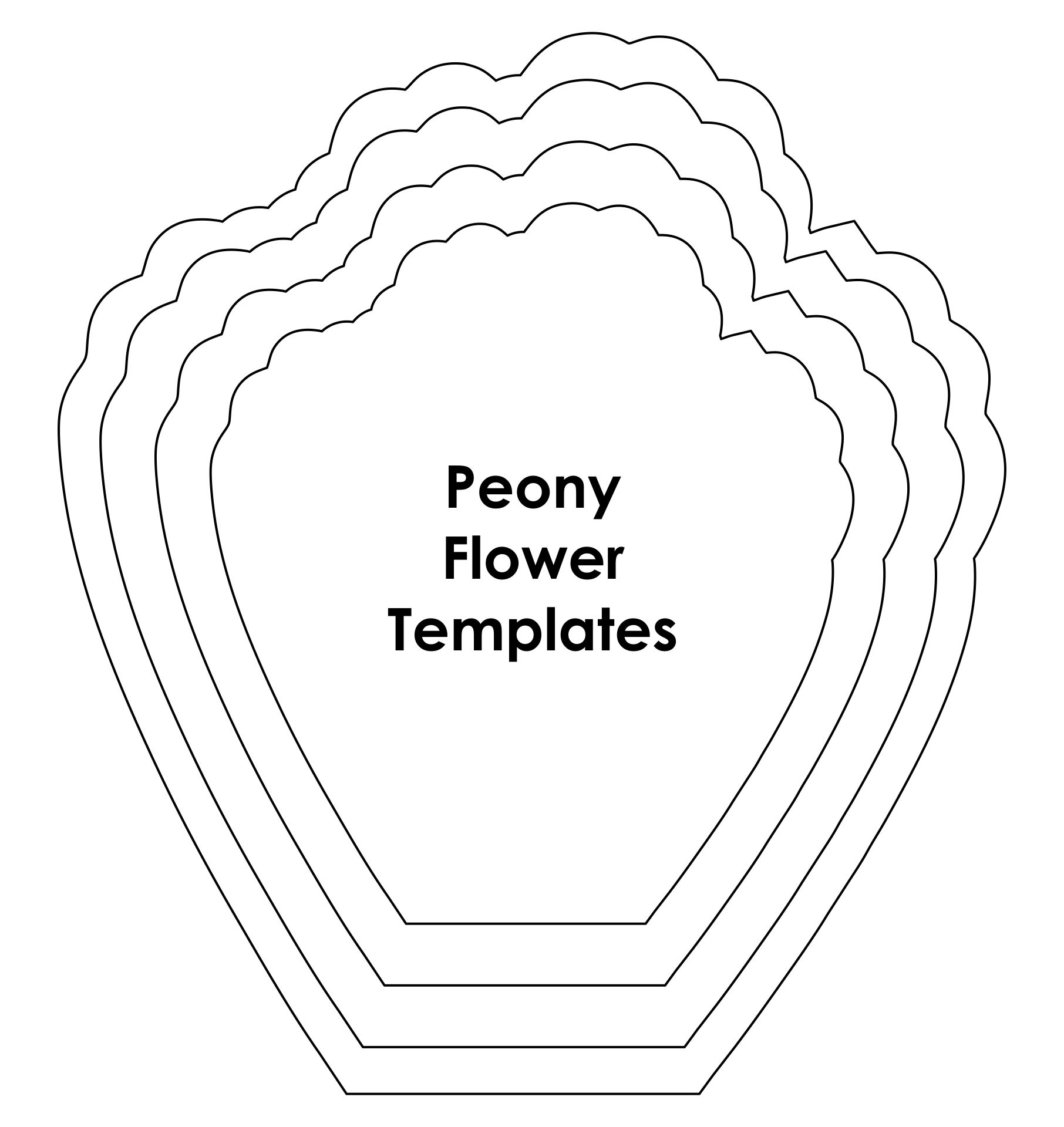 free printable flower petals template free printable flower petals template