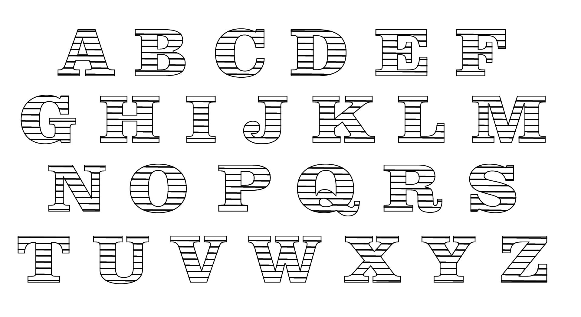 Post Printable Alphabet Block Letter Large Size 39610