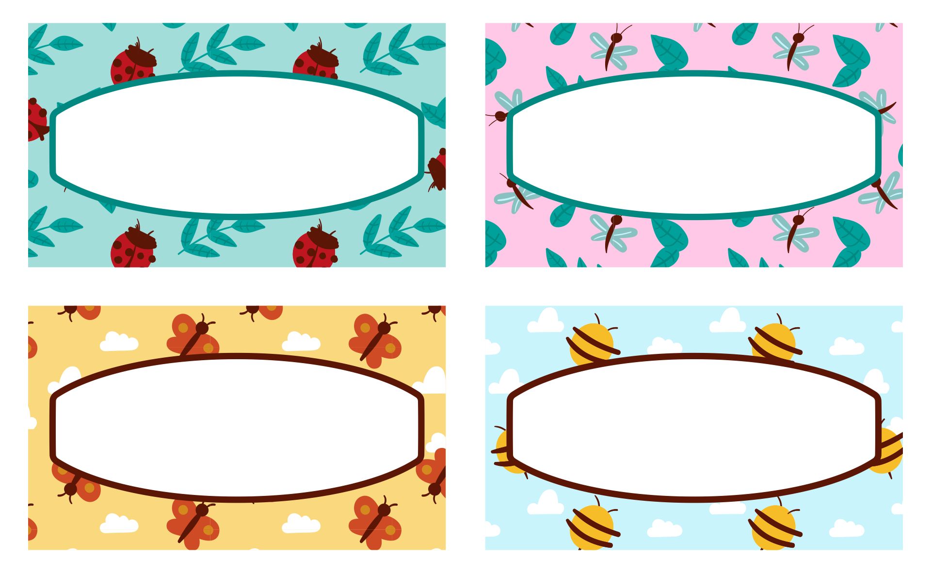 Post Printable Blank Name Tags 59474