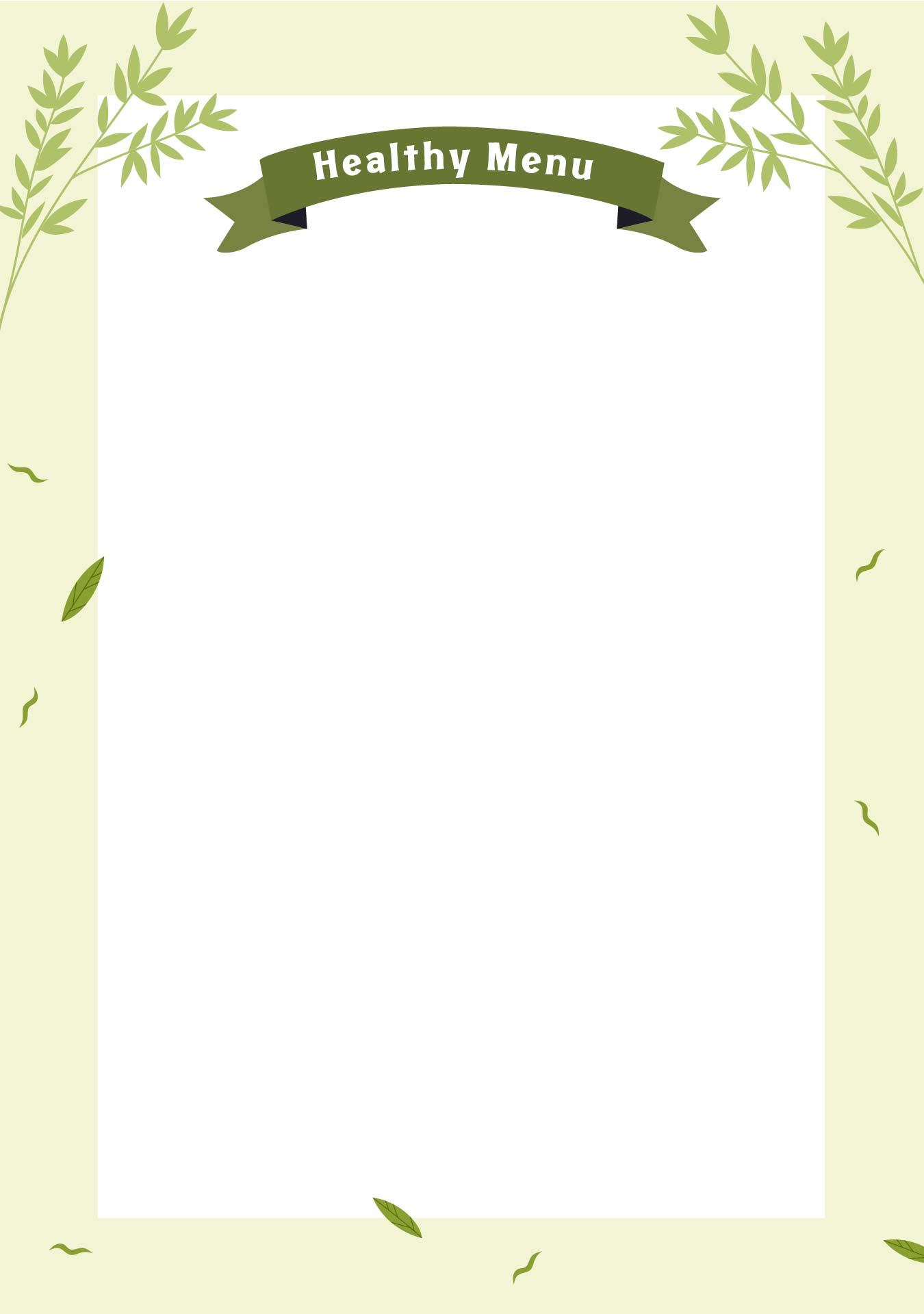 free printable blank restaurant menu template free printable blank restaurant menu template