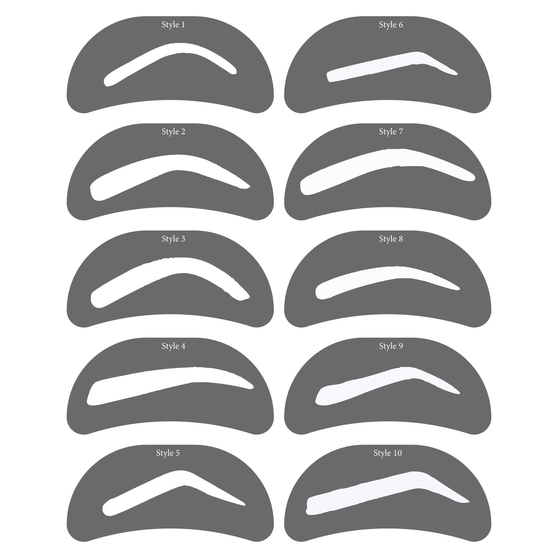 Post Printable Eyebrow Stencils Kit 360554