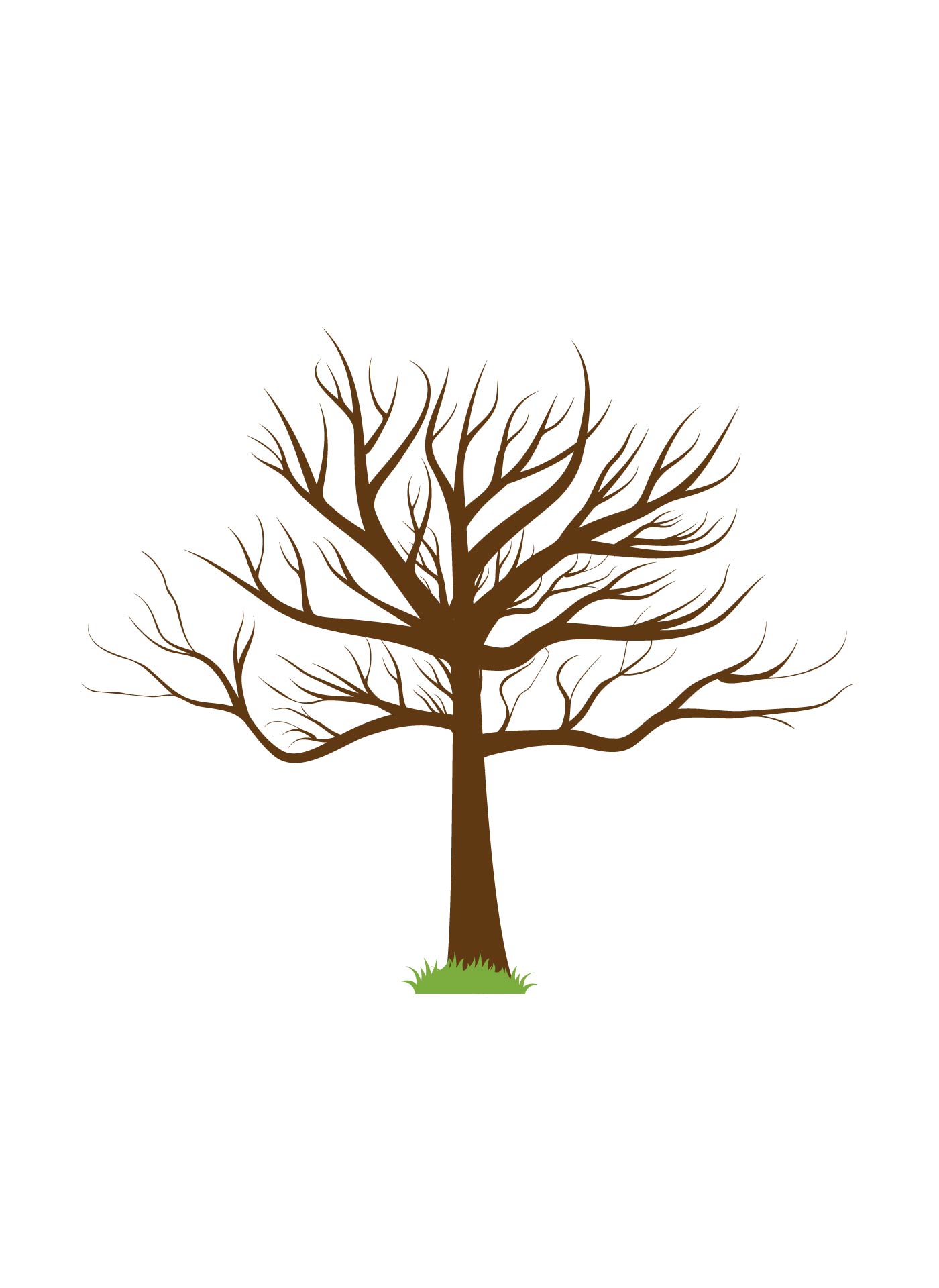 free printable fingerprint tree template free printable fingerprint tree template