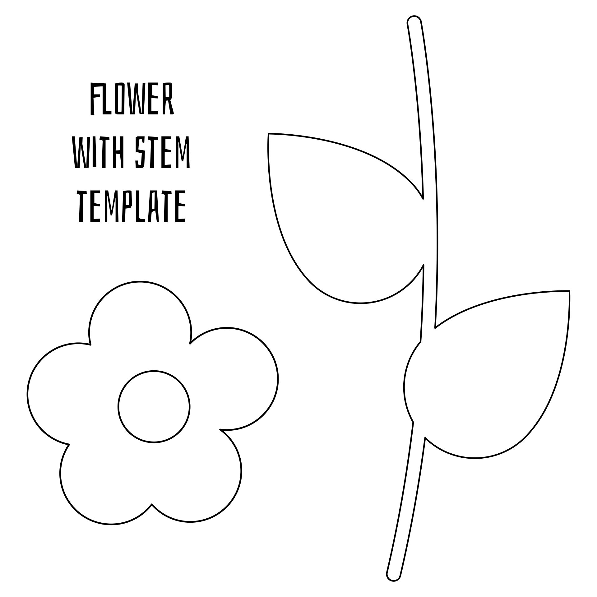 Post Printable Flower Stems 263048