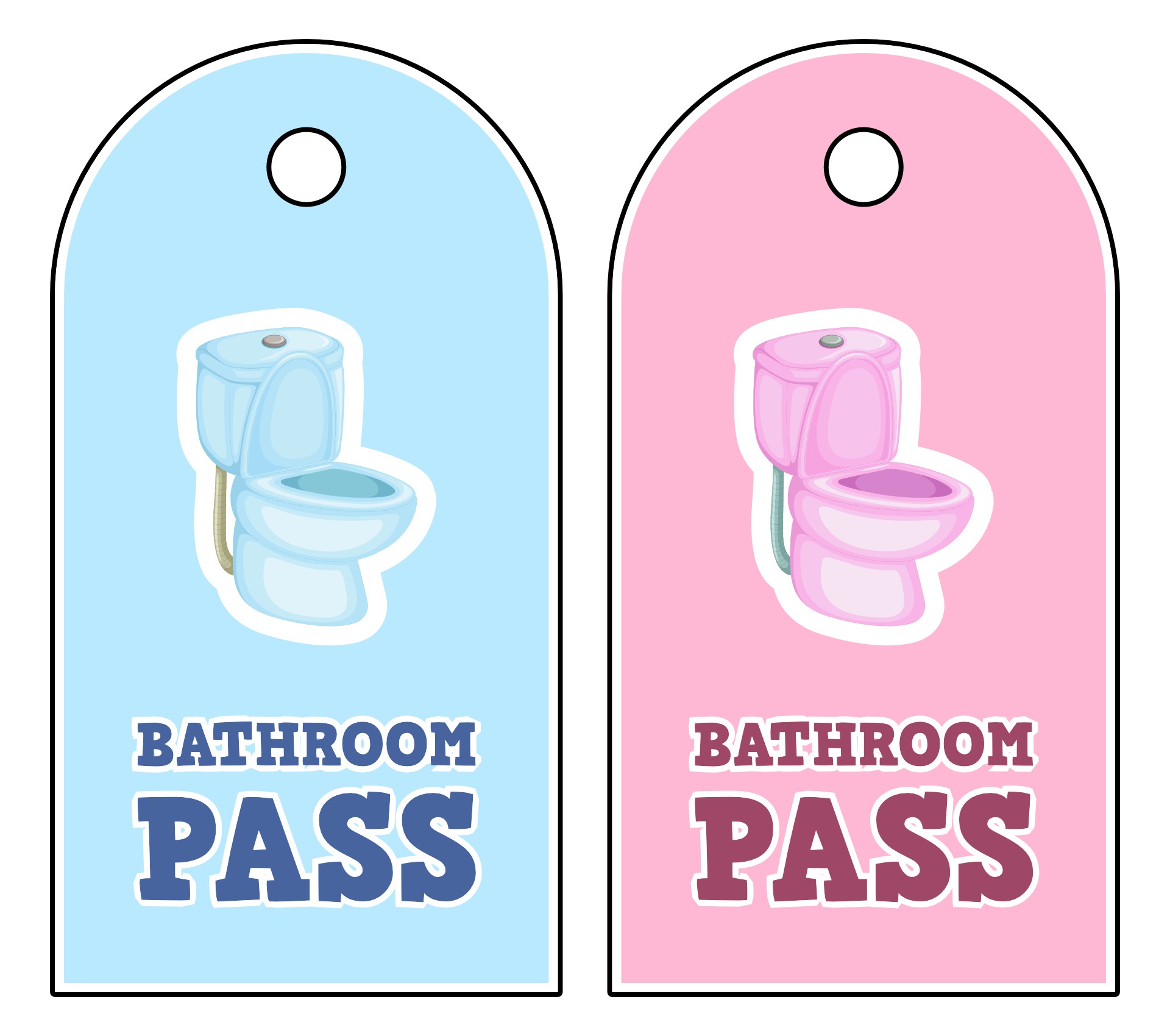 Post Printable Restroom Passes 130452 Post Printable Restroom Passes 130452