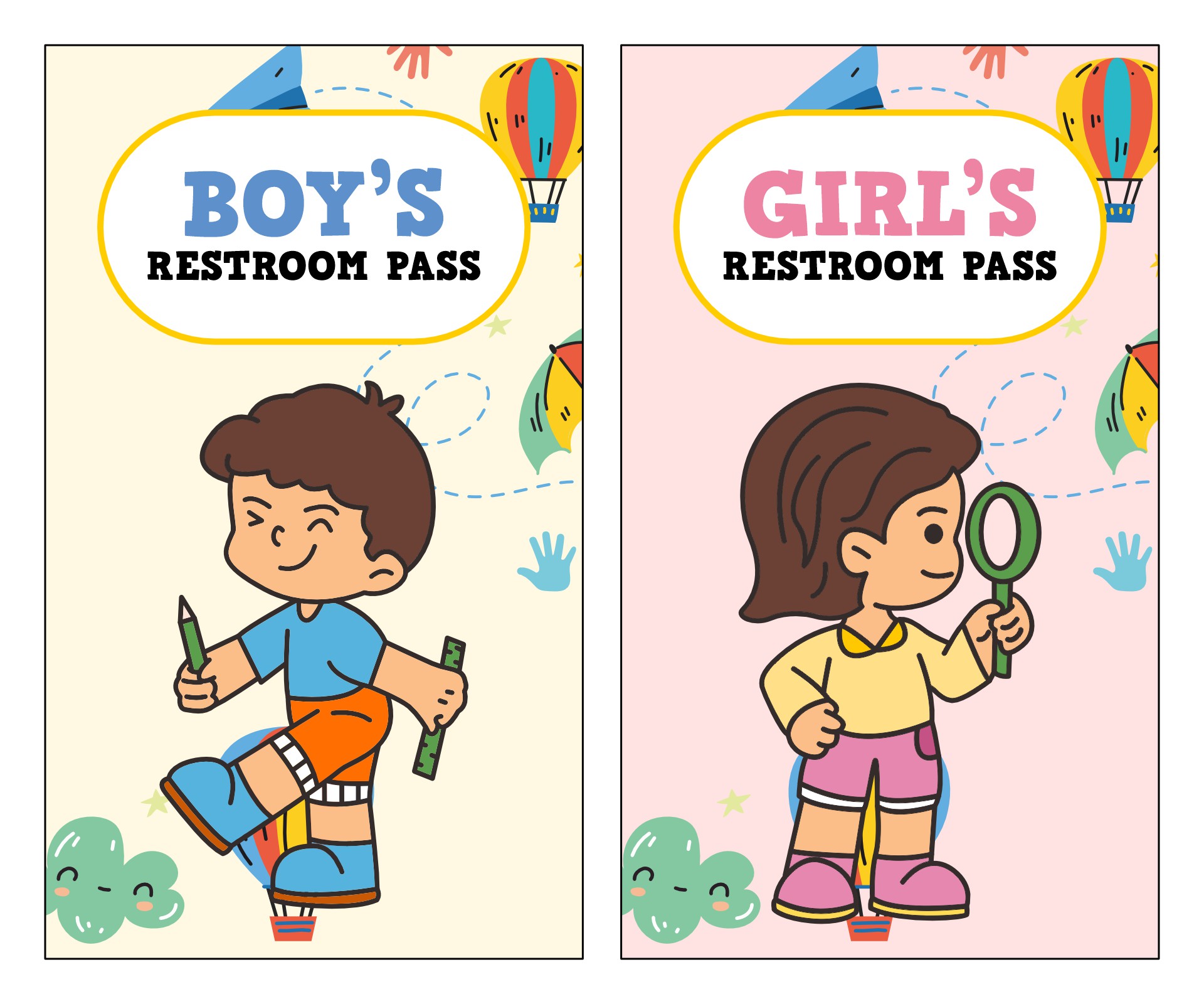 Post Printable Restroom Passes 130452 Post Printable Restroom Passes 130452