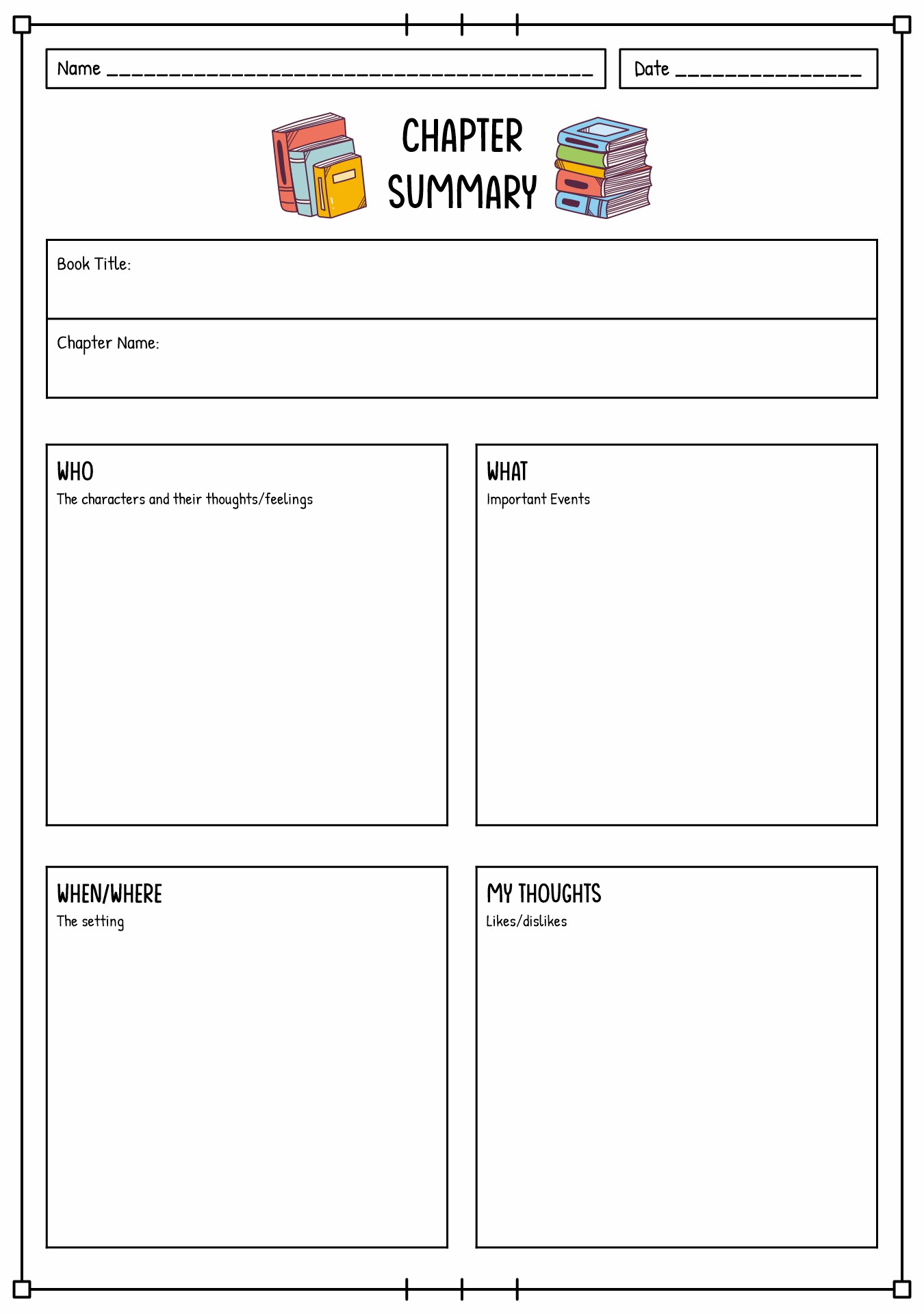 Post Writing Chapter Summary Worksheet 432823 Post Writing Chapter Summary Worksheet 432823