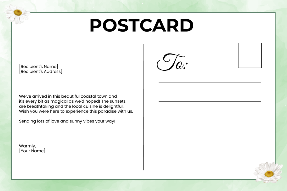 Postcard Template