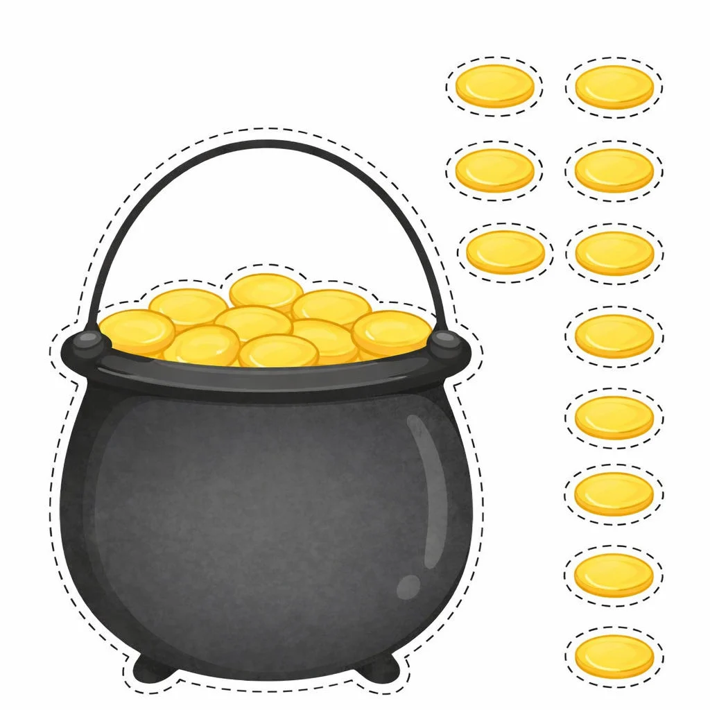 Pot Of Gold Printable Template Free Pdf For Kids Crafts