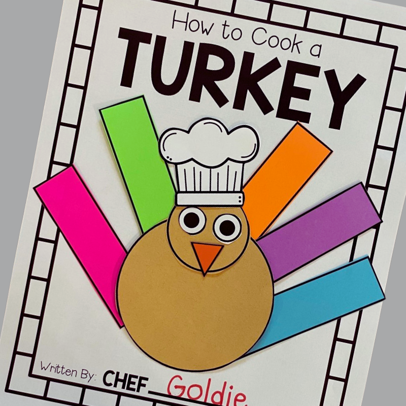 Preschool How To Cook A Turkey Writing Template
