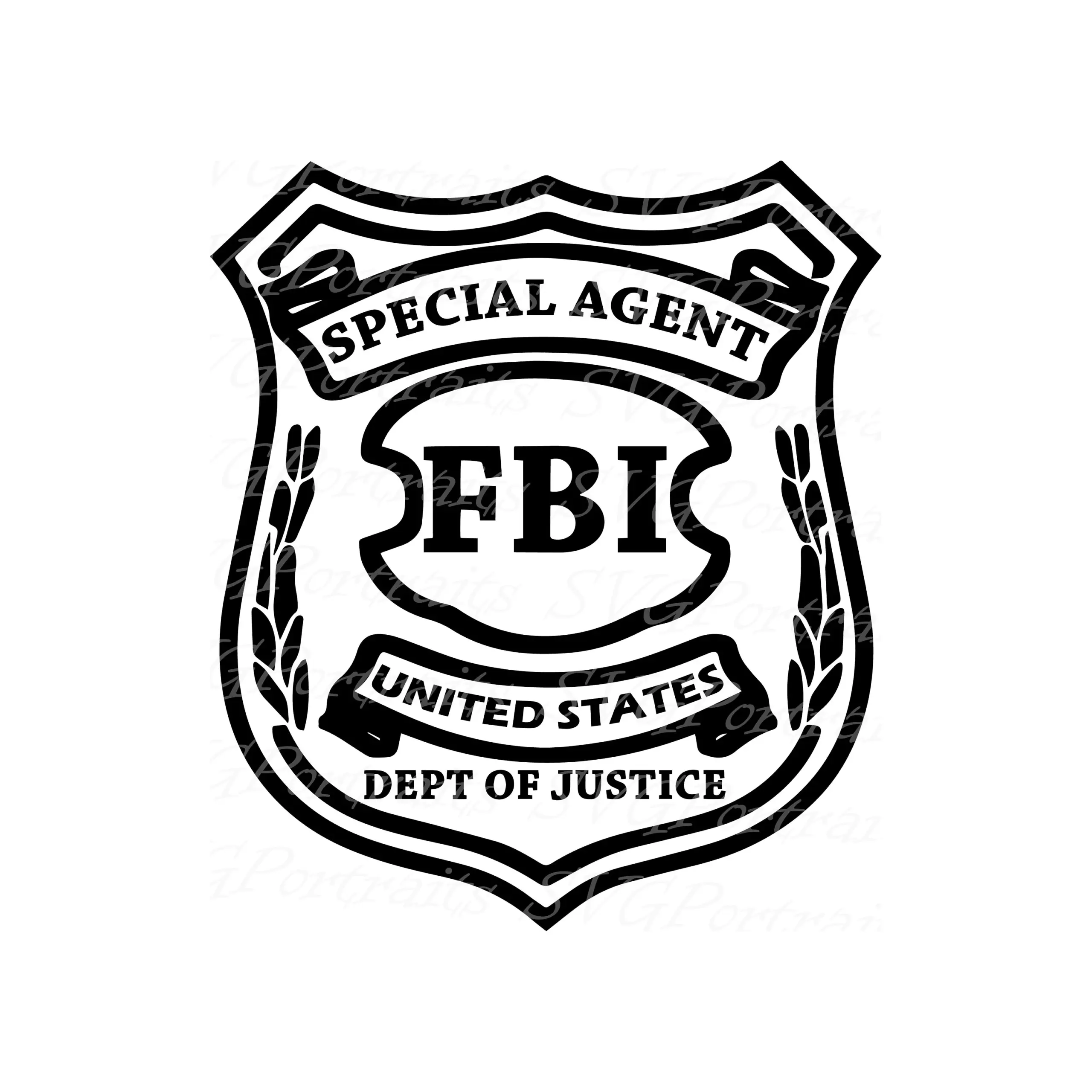 Pretend Fbi Badge Svg Dxf Png Pdf Jpg Pretend Fbi Badge Svg Dxf Png Pdf Jpg