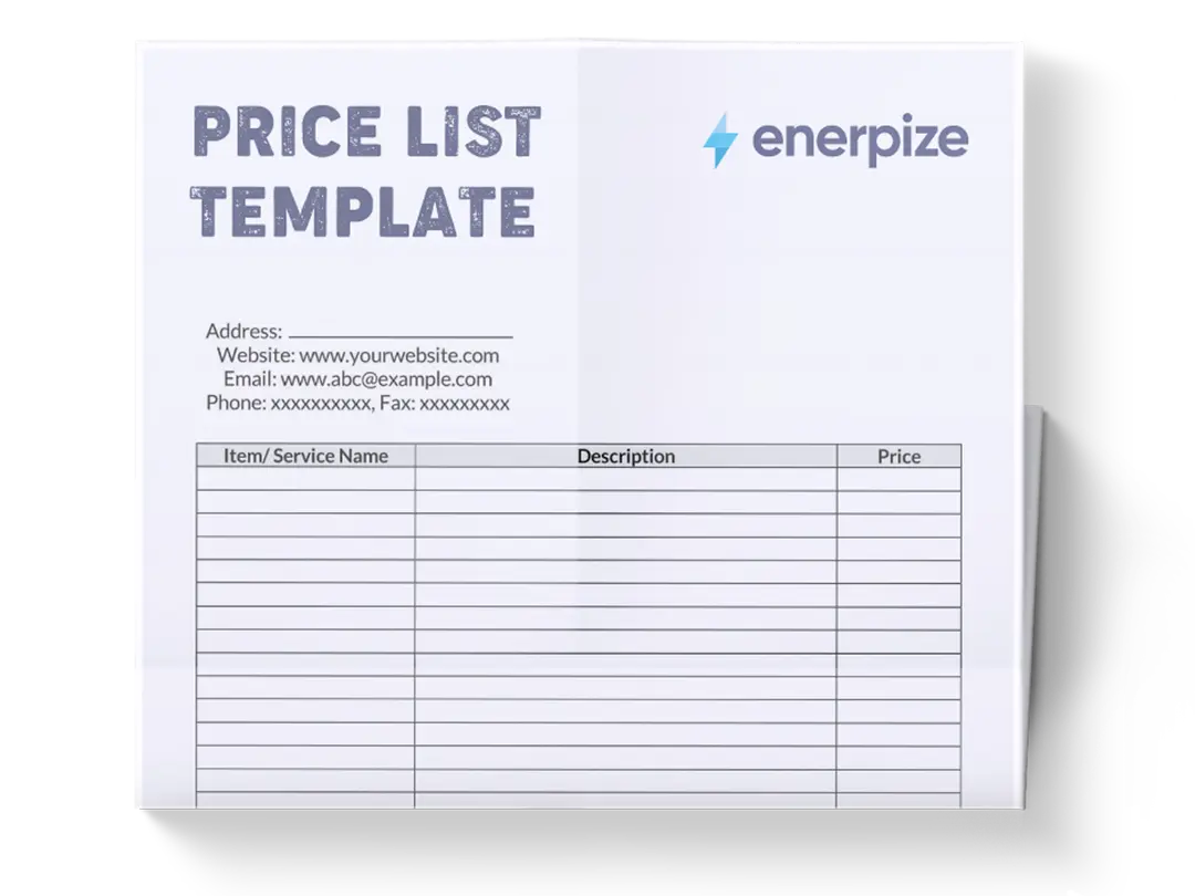 Price List Price List