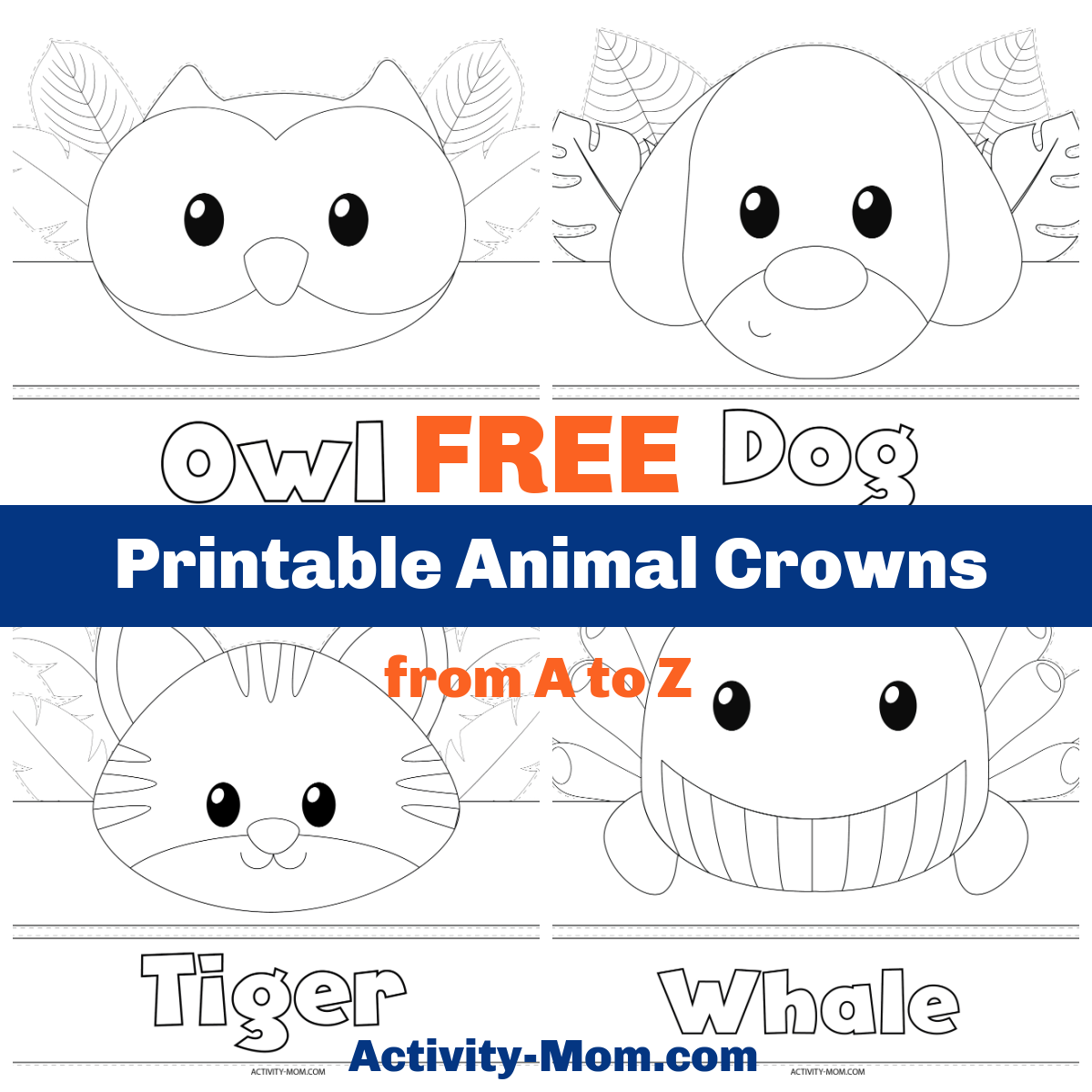 Printable Animal Crowns For Kids Free
