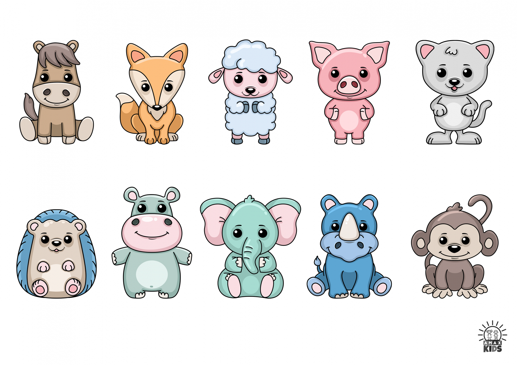 free printable animal puppet template
