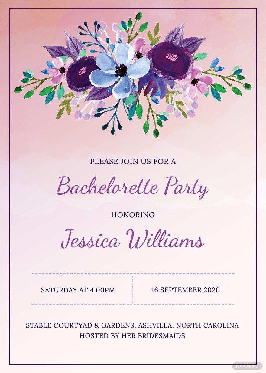 Printable Bachelorette Party Invitation