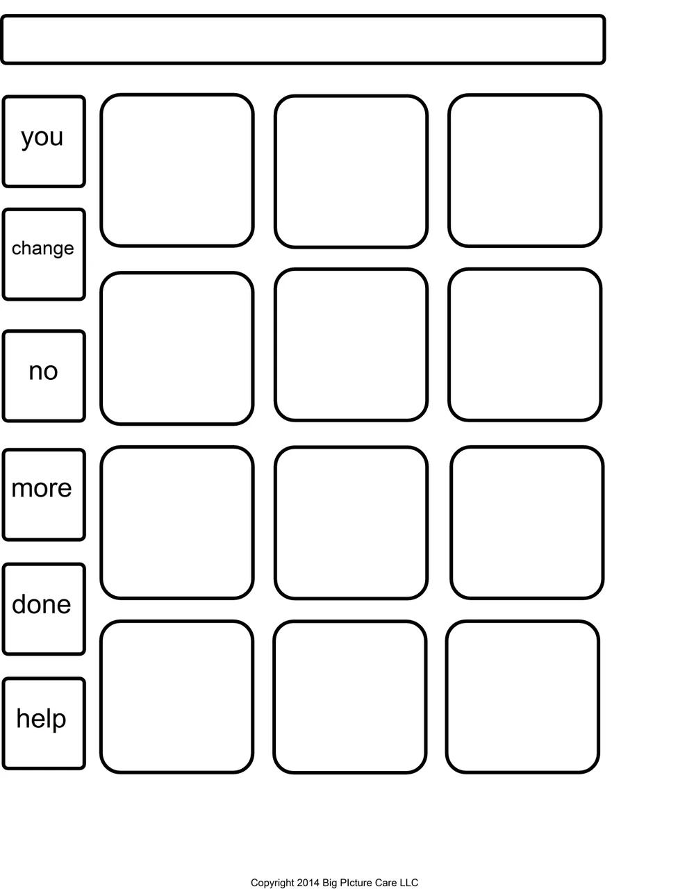 Printable Big Picture Caregiving Communication Board Set Printable Big Picture Caregiving Communication Board Set