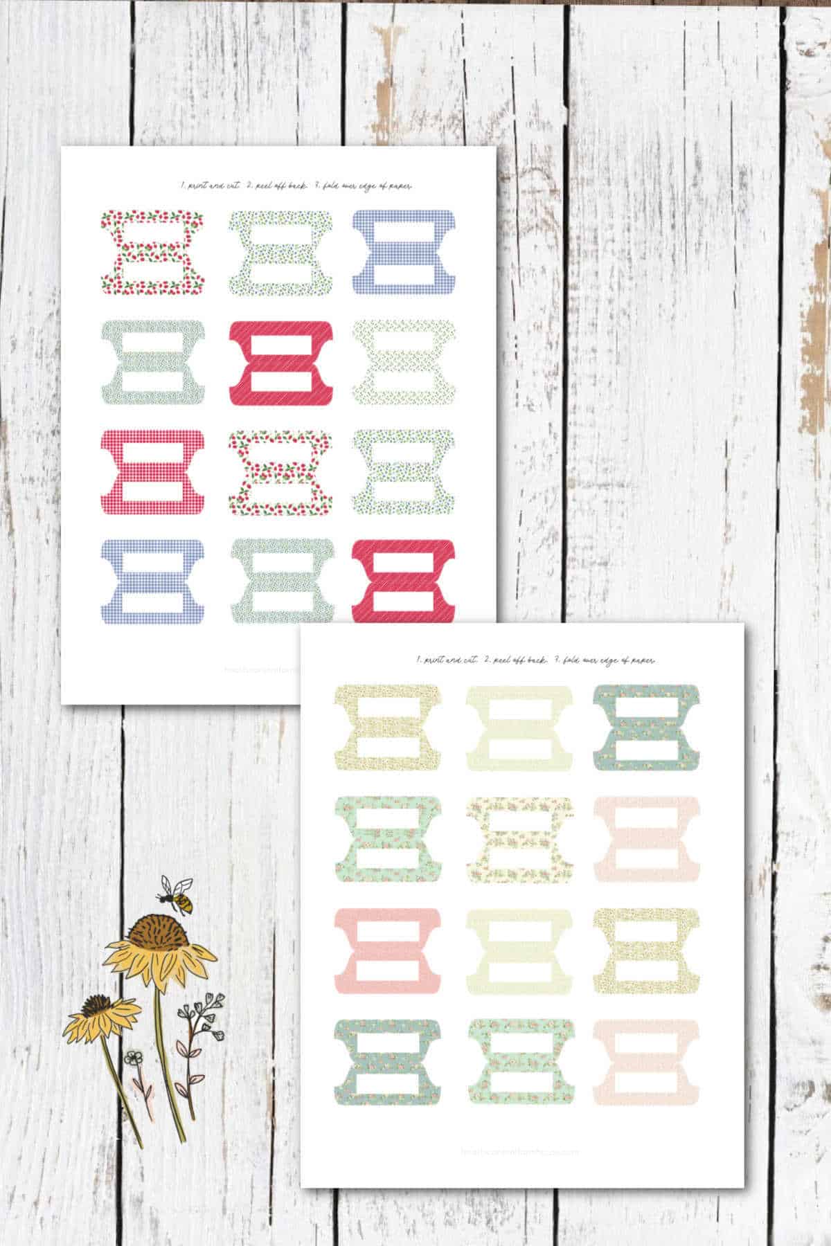 Printable Binder Divider Tabs Printable Binder Divider Tabs